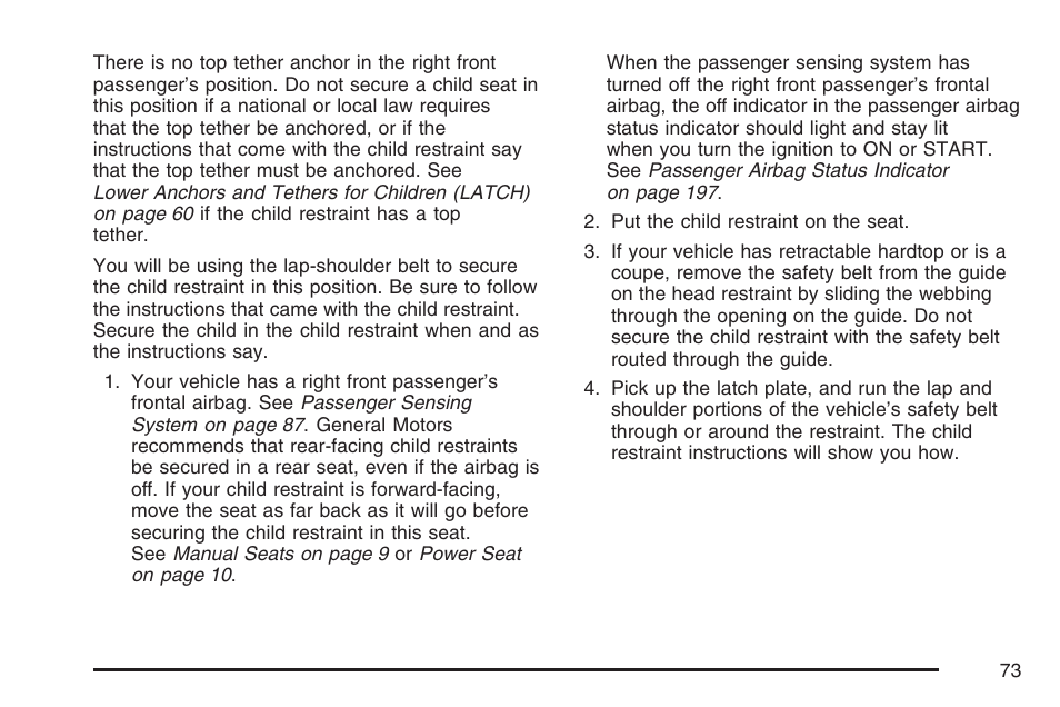Pontiac 2007 G6 User Manual | Page 73 / 486