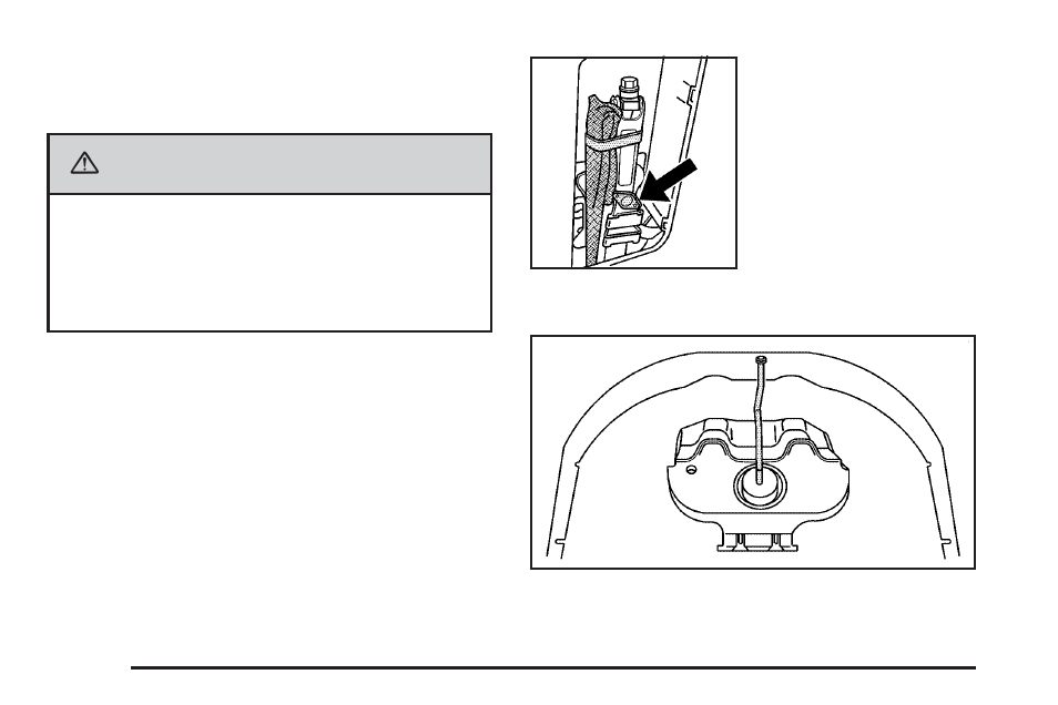 Storing a flat or spare tire and tools, Storing a flat or spare tire and tools -72, Caution | Pontiac 2006 Torrent User Manual | Page 308 / 368