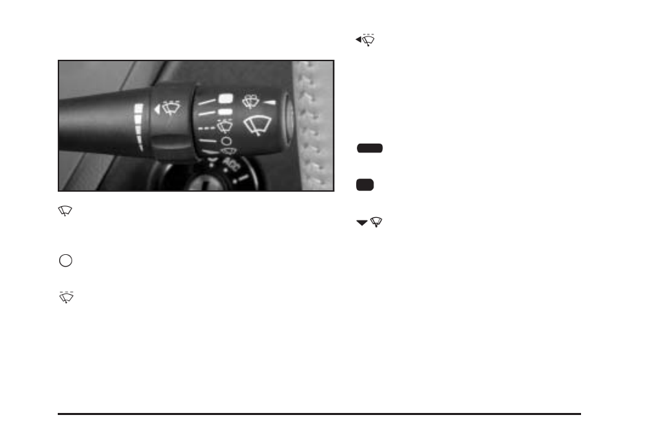 Windshield wiper lever, Windshield wiper lever -9, Windshield wiper | Lever | Pontiac 2005 Grand Prix User Manual | Page 115 / 444