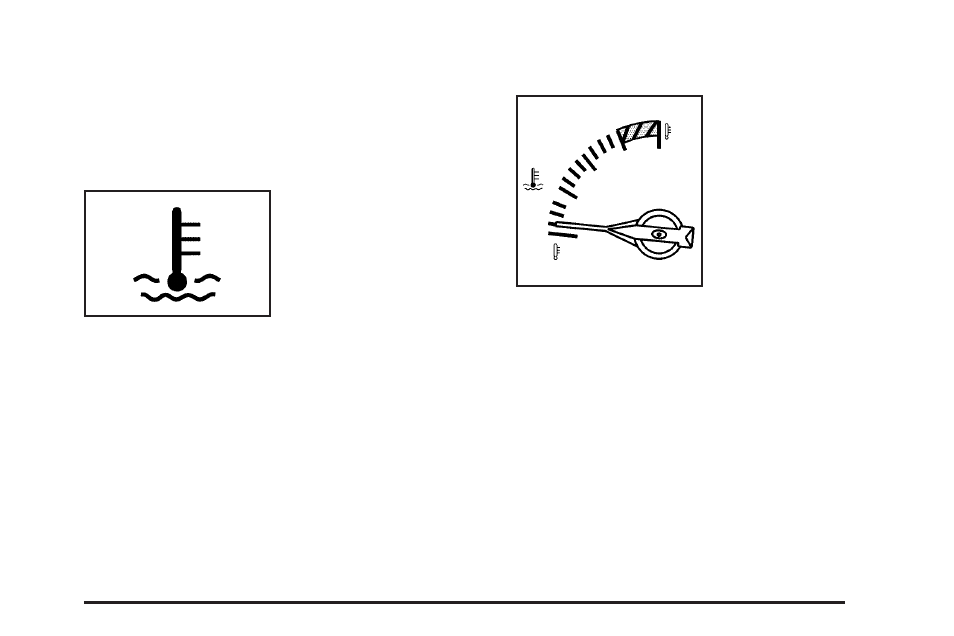Engine coolant temperature warning light, Engine coolant temperature gage | Pontiac 2005 Grand Prix User Manual | Page 149 / 444