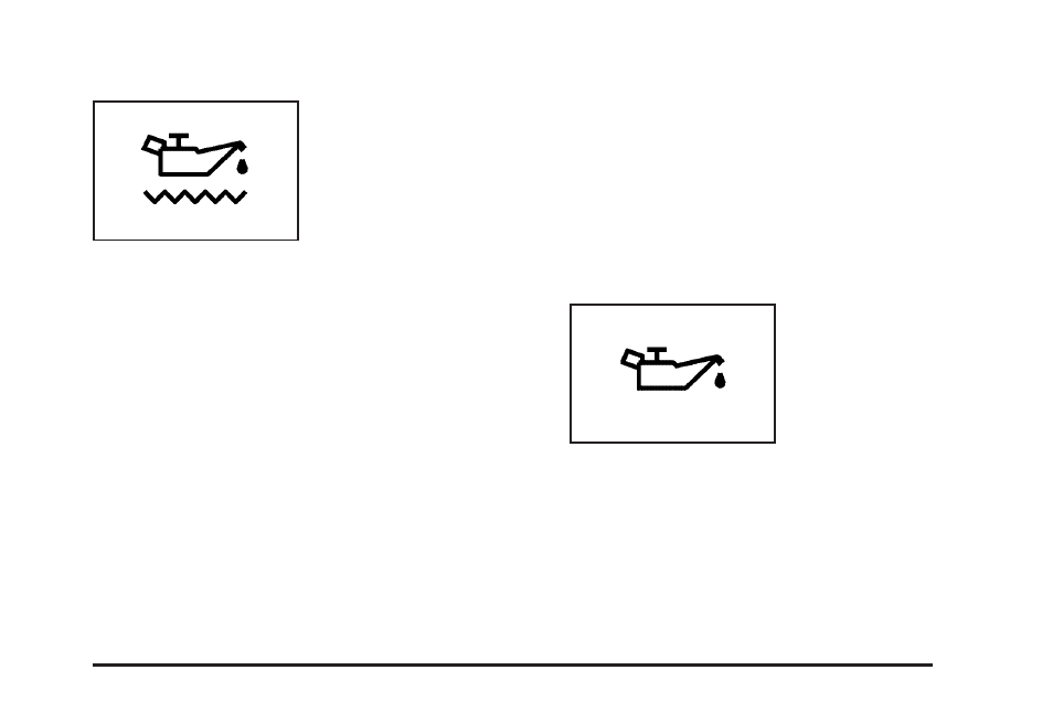Low oil level, Low oil pressure | Pontiac 2005 Grand Prix User Manual | Page 185 / 444