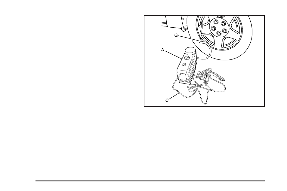 Using the tire inflator kit | Pontiac 2005 Grand Prix User Manual | Page 366 / 444