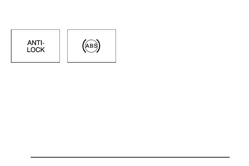 Anti-lock brake system warning light, Anti-lock brake system warning light -42 | Pontiac 2005 Bonneville User Manual | Page 154 / 438