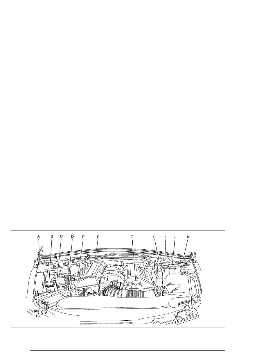 Engine compartment overview, Engine compartment overview -12 | Pontiac 2004 GTO User Manual | Page 202 / 326