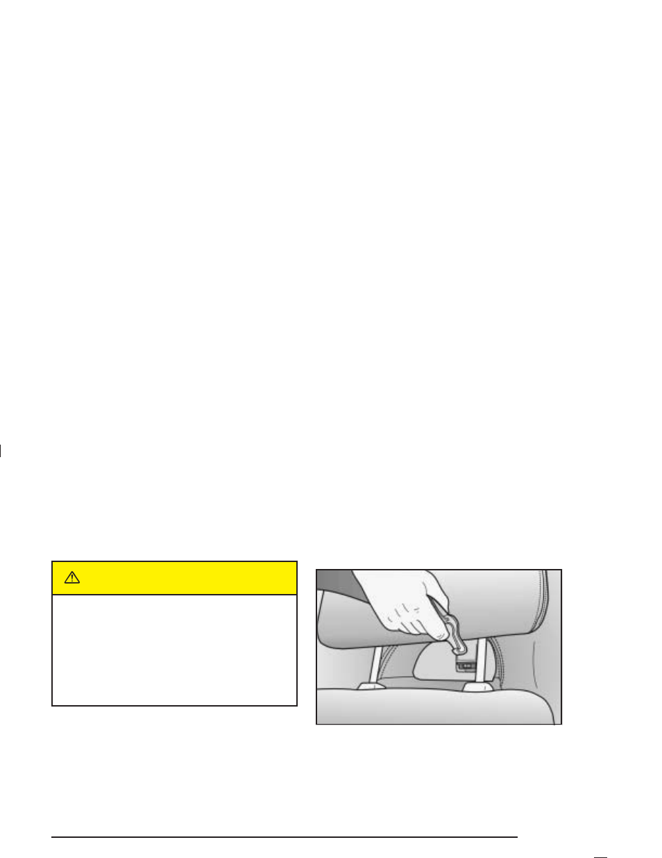 Top strap anchor location, Top strap anchor location -37, Caution | Pontiac 2004 GTO User Manual | Page 43 / 326