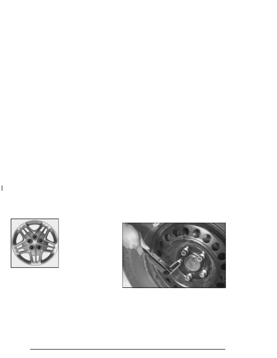 Removing wheel nut caps | Pontiac 2004 Grand Prix User Manual | Page 362 / 432