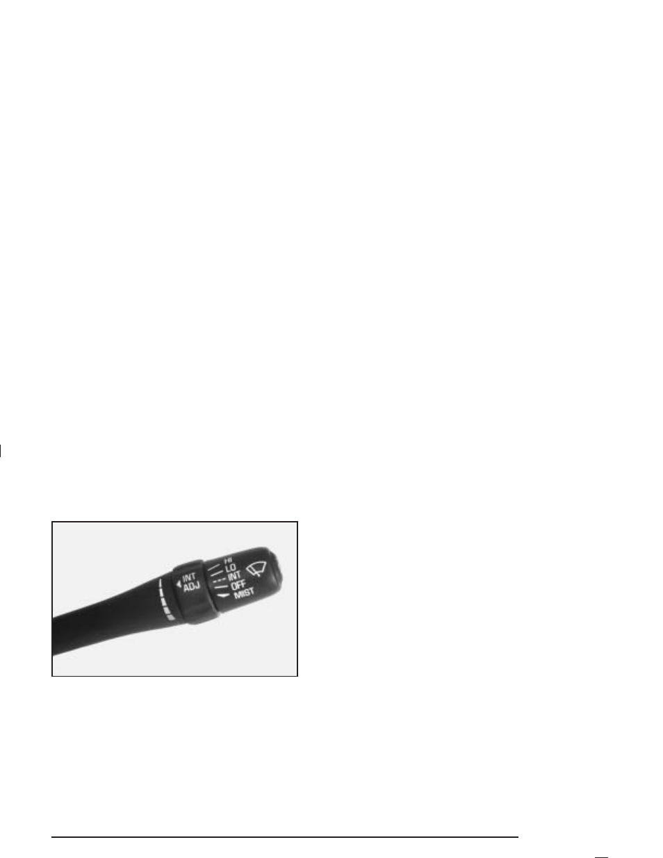 Windshield wiper lever, Windshield wiper lever -9, Windshield | Wiper lever | Pontiac 2004 Grand Am User Manual | Page 115 / 364