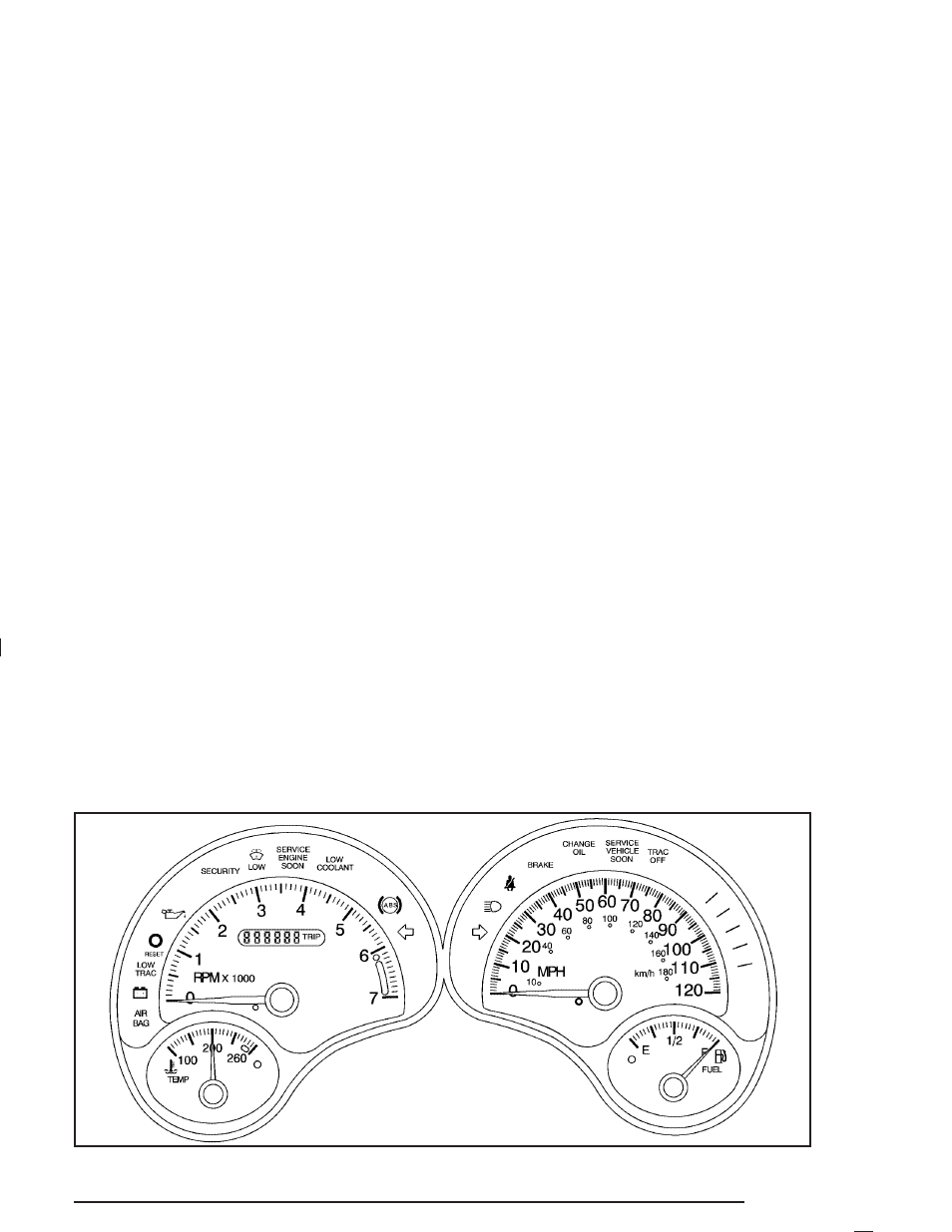 Instrument panel cluster, Instrument panel cluster -23, Instrument panel | Cluster | Pontiac 2004 Grand Am User Manual | Page 129 / 364