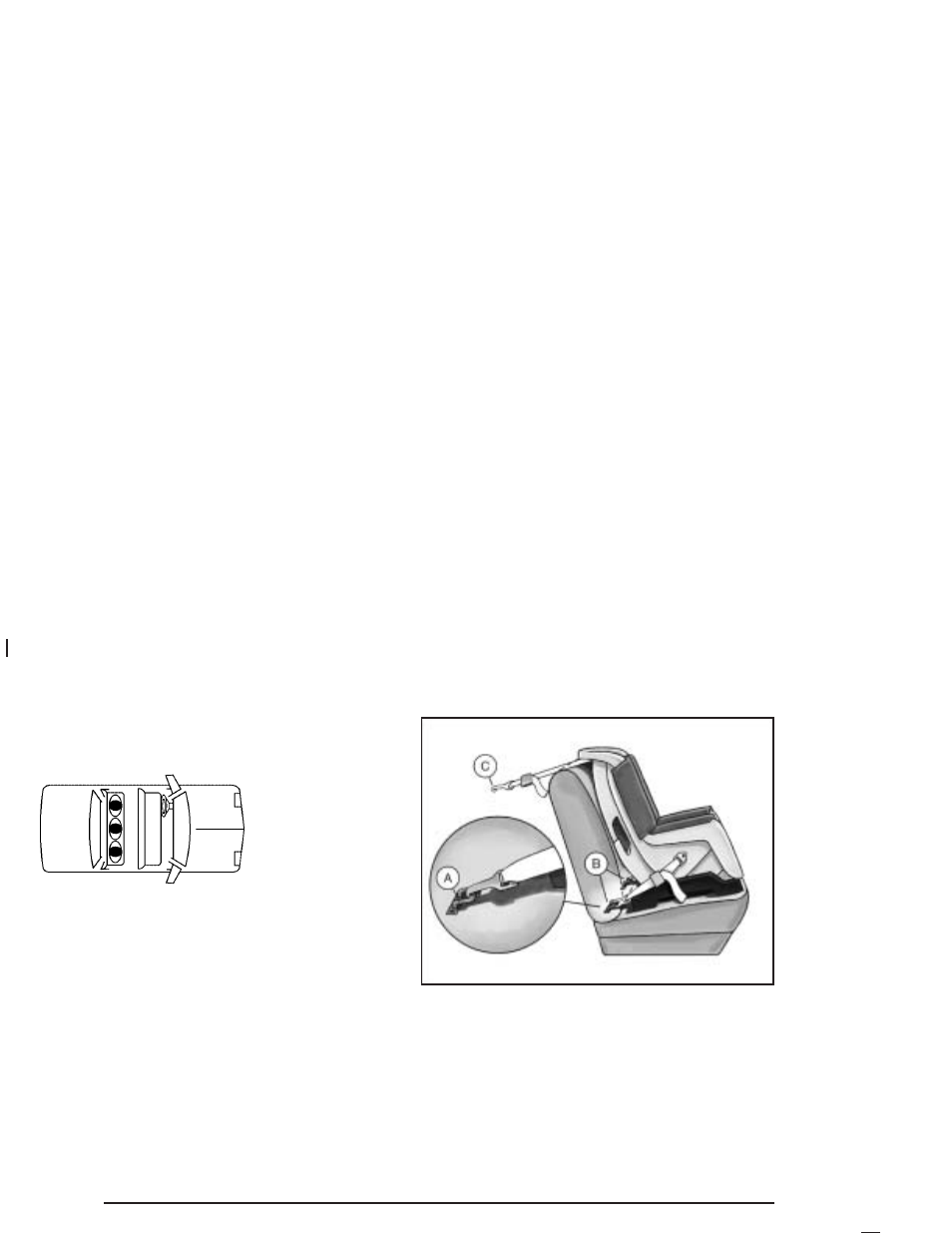 Lower anchorages and top tethers for, Children (latch system) -42 | Pontiac 2004 Bonneville User Manual | Page 48 / 446