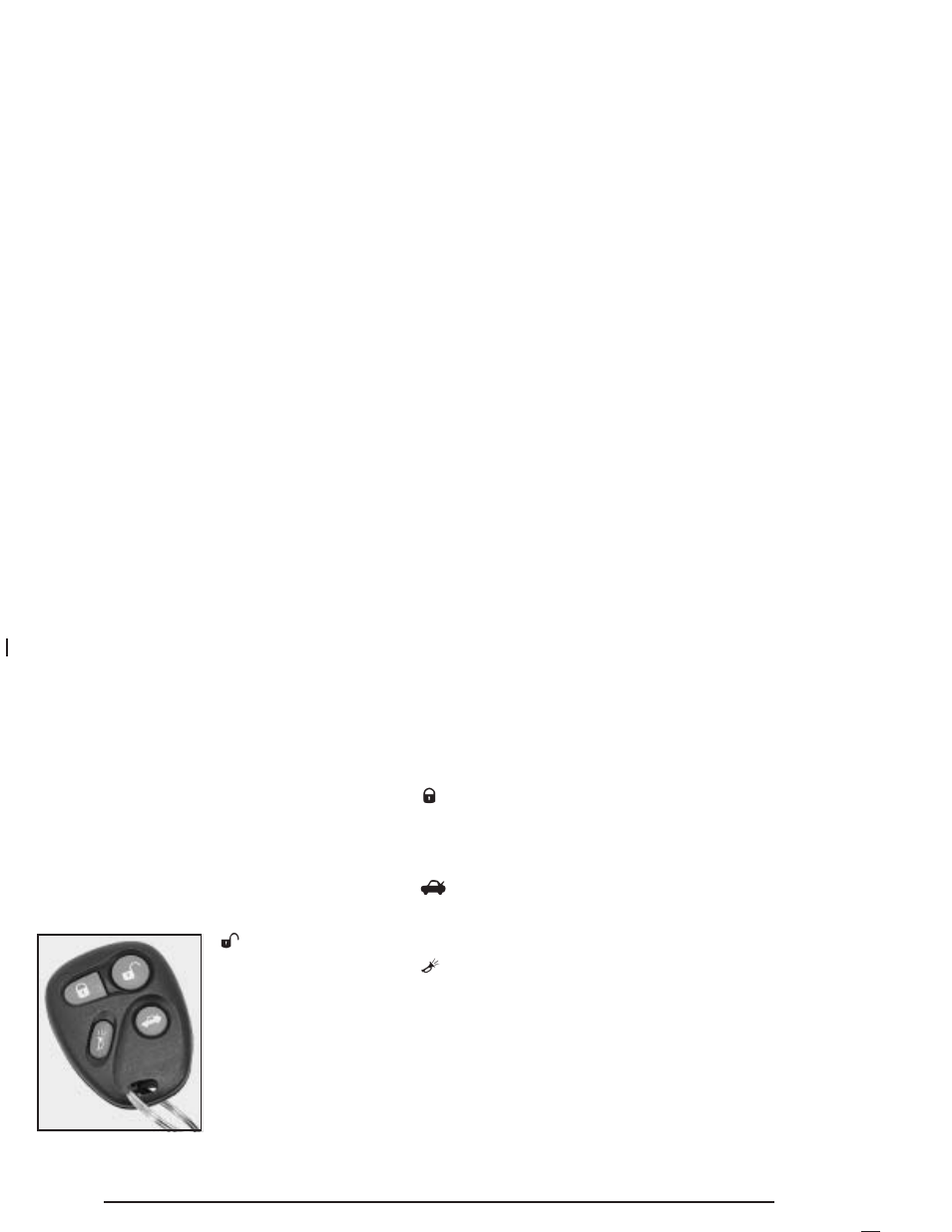 Remote keyless entry system operation, Remote keyless entry system operation -6 | Pontiac 2004 Bonneville User Manual | Page 74 / 446