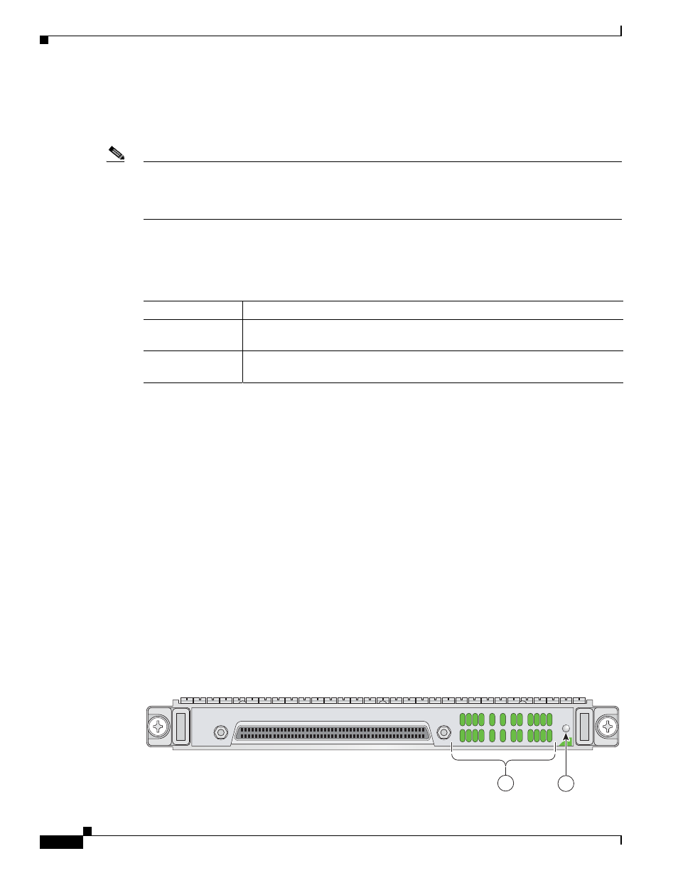 Port channelized t1/e1/j1 atm ceop spa overview, Port channelized t1/e1/j1 atm ceop spa leds | Cisco XR 12000 Series User Manual | Page 106 / 148