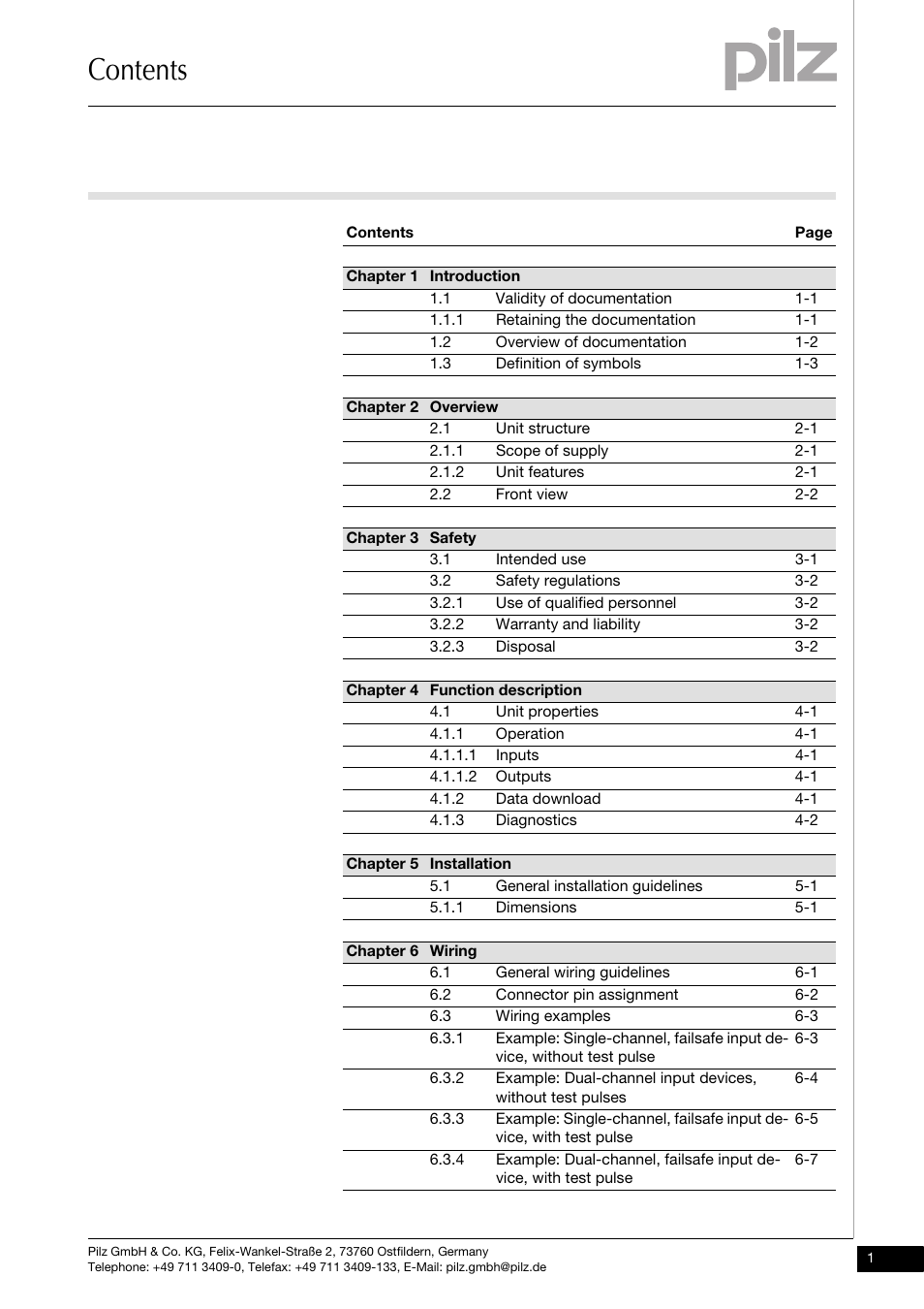 Pilz PDP67 F 8DI ION User Manual | Page 3 / 32
