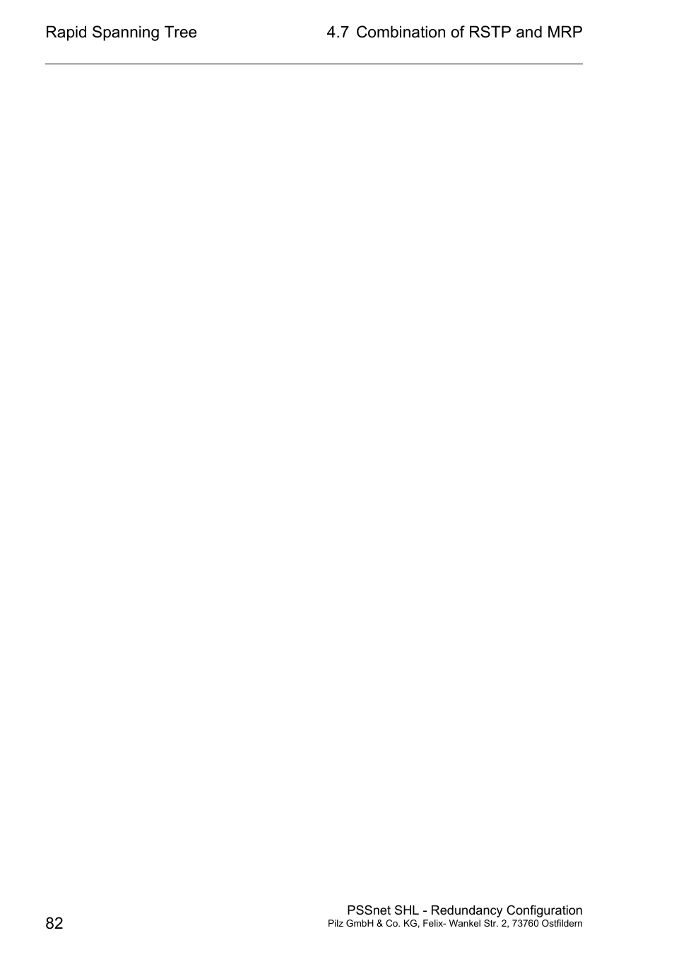 Pilz PSSnet SHL 8T MRP User Manual | Page 82 / 86