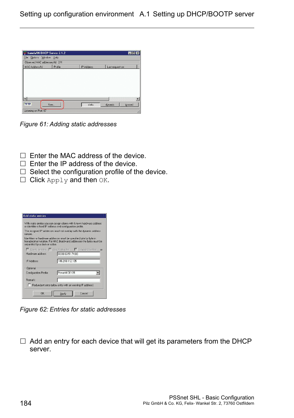 Pilz PSSnet SHL 8T MRP User Manual | Page 183 / 203