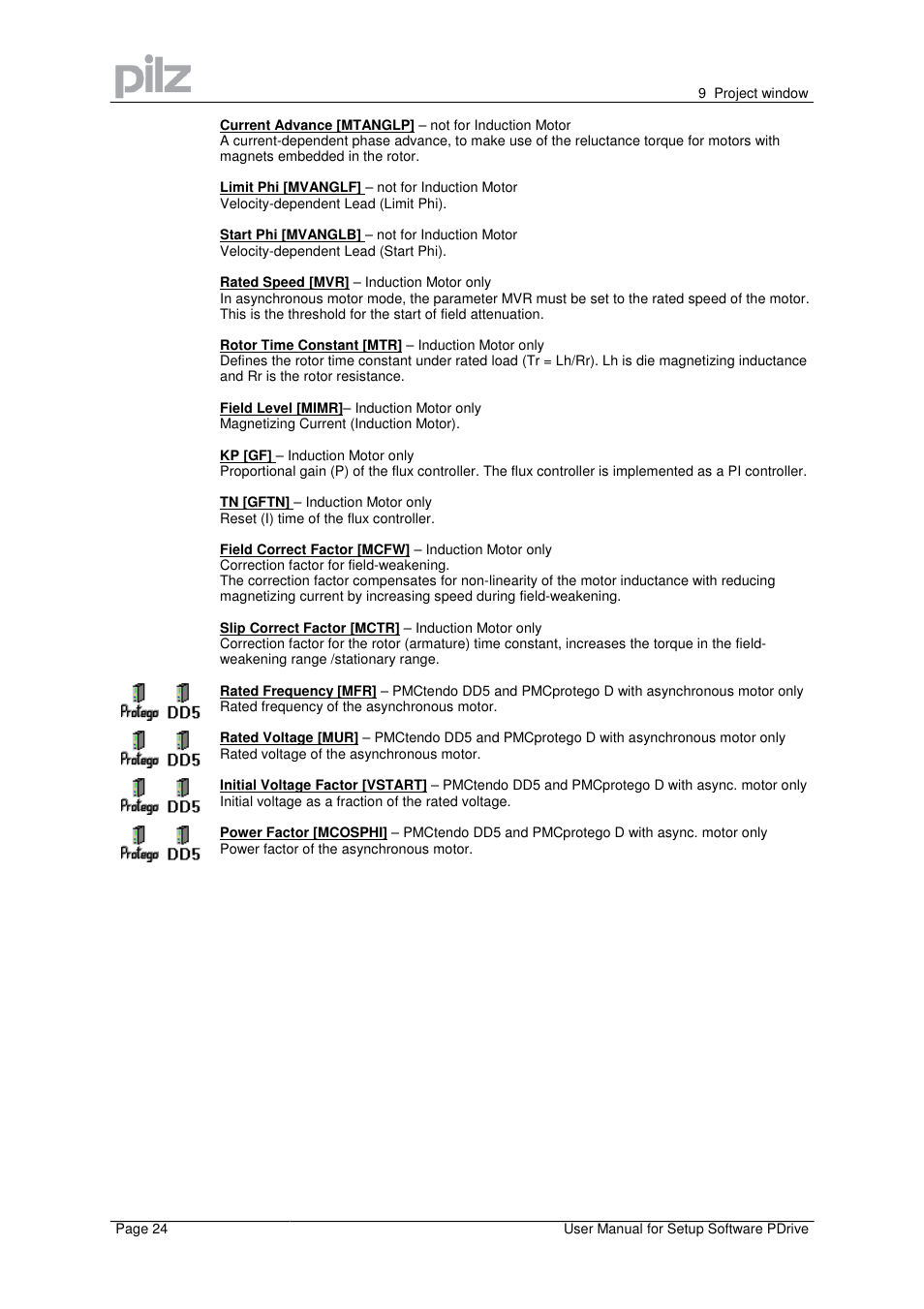 Pilz PMCprimo Drive2.01/21/5/230-480V User Manual | Page 24 / 56