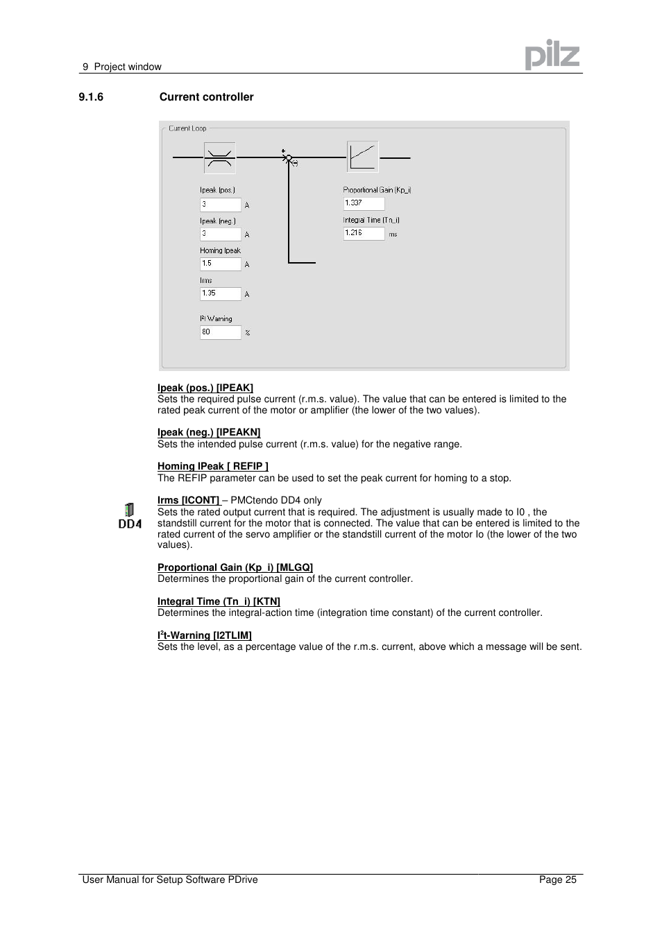 Pilz PMCprimo Drive2.01/21/5/230-480V User Manual | Page 25 / 56