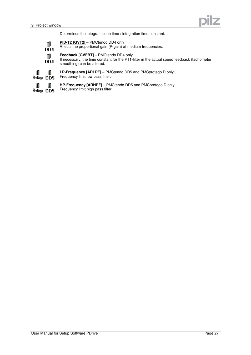 Pilz PMCprimo Drive2.01/21/5/230-480V User Manual | Page 27 / 56