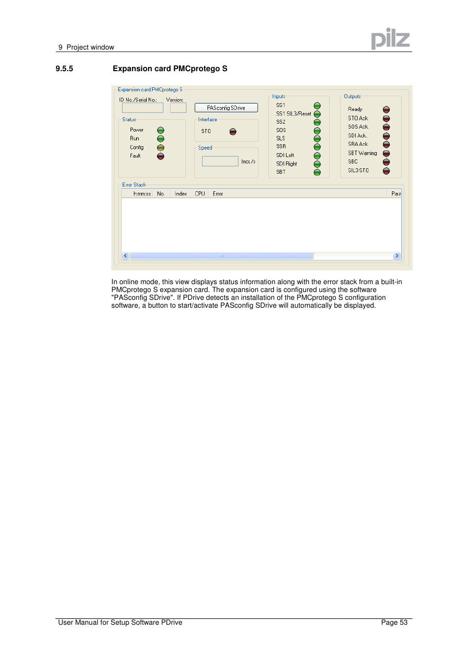 Pilz PMCprimo Drive2.01/21/5/230-480V User Manual | Page 53 / 56