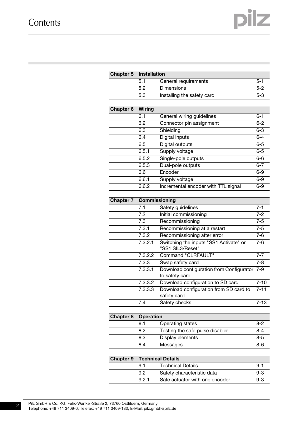 Pilz PMCprimo DriveP.01/AA0/4/0/0/208-480VAC User Manual | Page 4 / 101