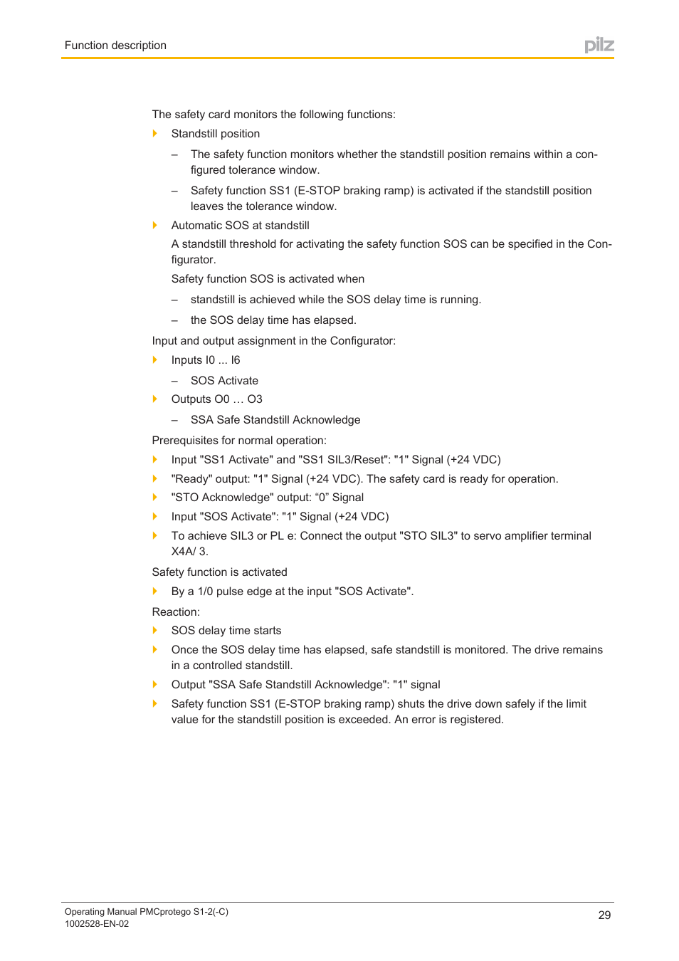 Pilz PMCprimo DriveP.01/AA0/4/0/0/208-480VAC User Manual | Page 29 / 93