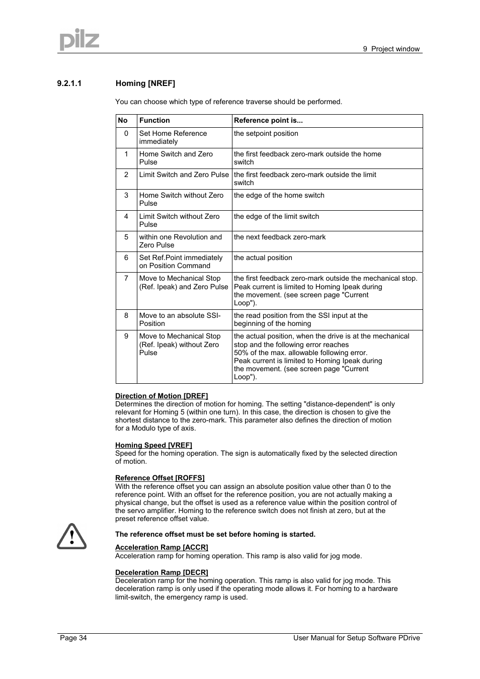 Pilz PMCprimo DriveP.12/AA0/4/0/0/208-480VAC User Manual | Page 34 / 57