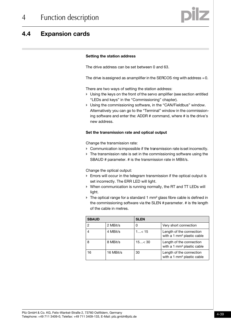 4function description, 4 expansion cards | Pilz PMCtendo DD5.03/000/0/0/0/110-230VAC User Manual | Page 67 / 209