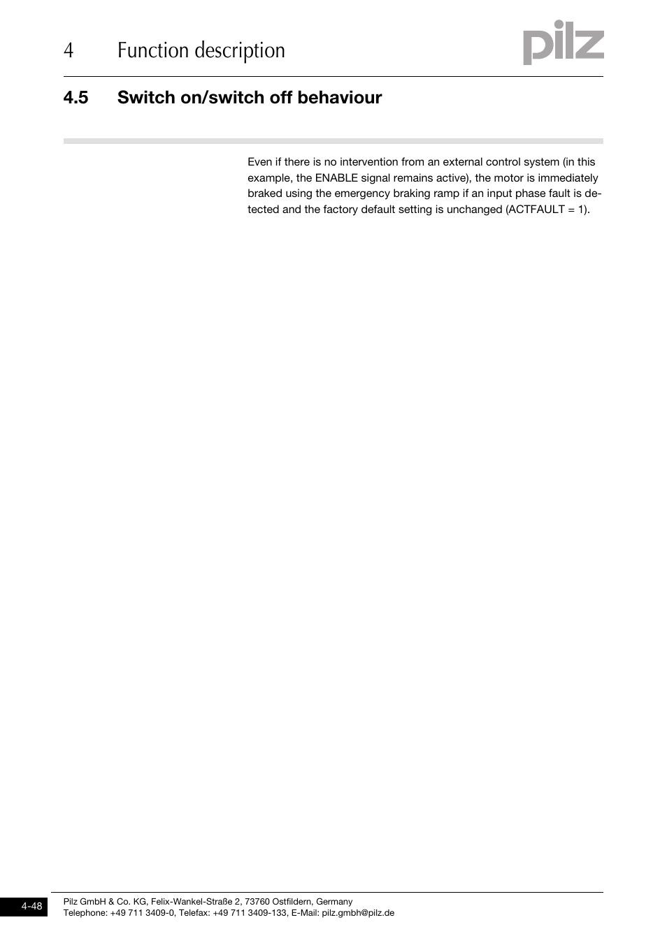 4function description | Pilz PMCtendo DD5.03/000/0/0/0/110-230VAC User Manual | Page 76 / 209