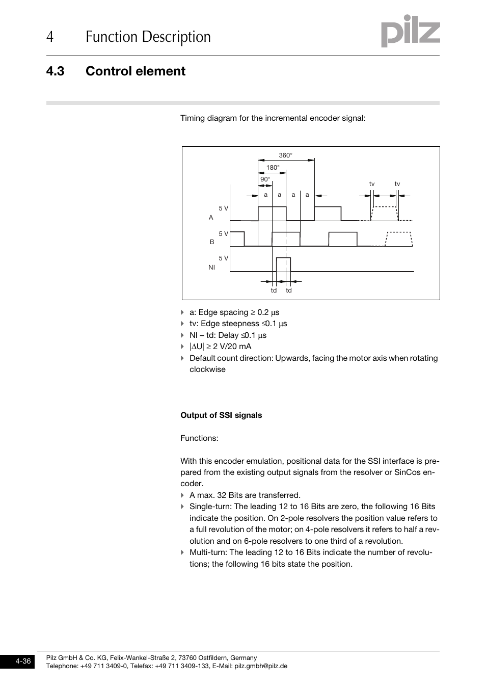 4function description, 3 control element | Pilz PMCprotego D.72/000/0/0/2/208-480VAC User Manual | Page 70 / 209