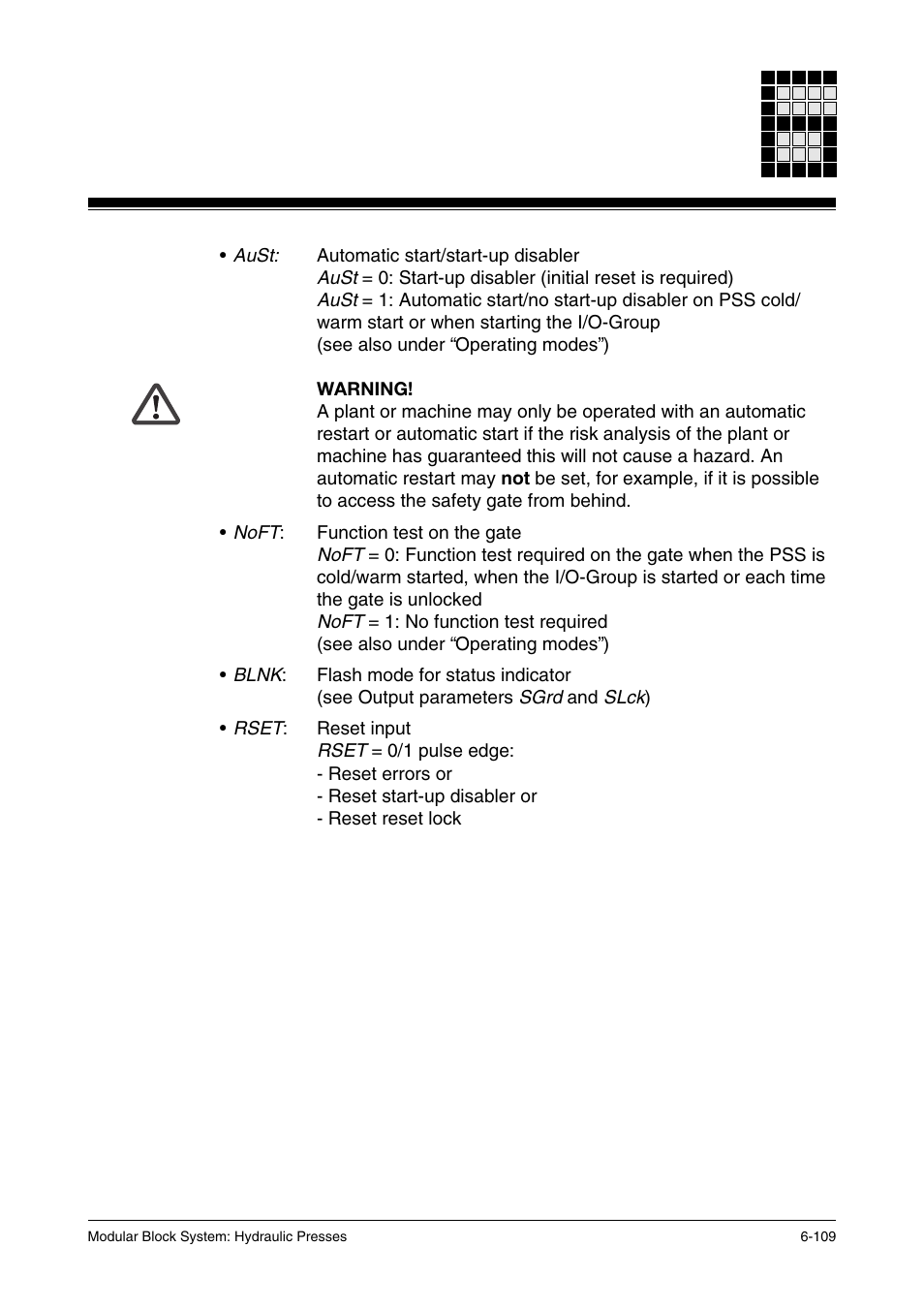 Pilz PSS SB HYD, Basic license User Manual | Page 171 / 308