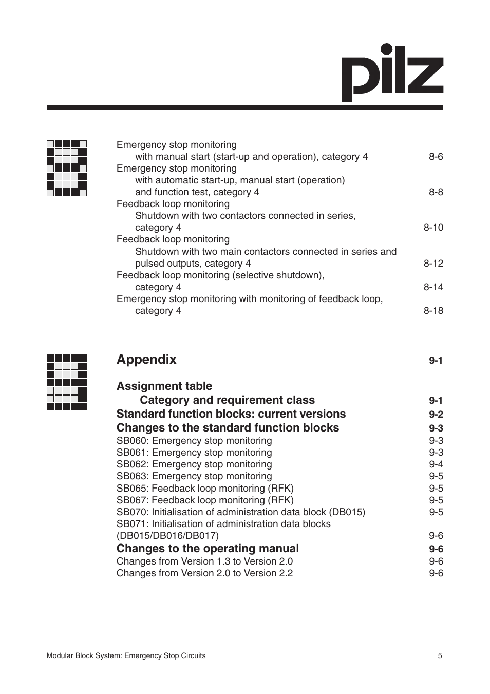 Appendix | Pilz PSS SB NOT, Basic license User Manual | Page 7 / 112