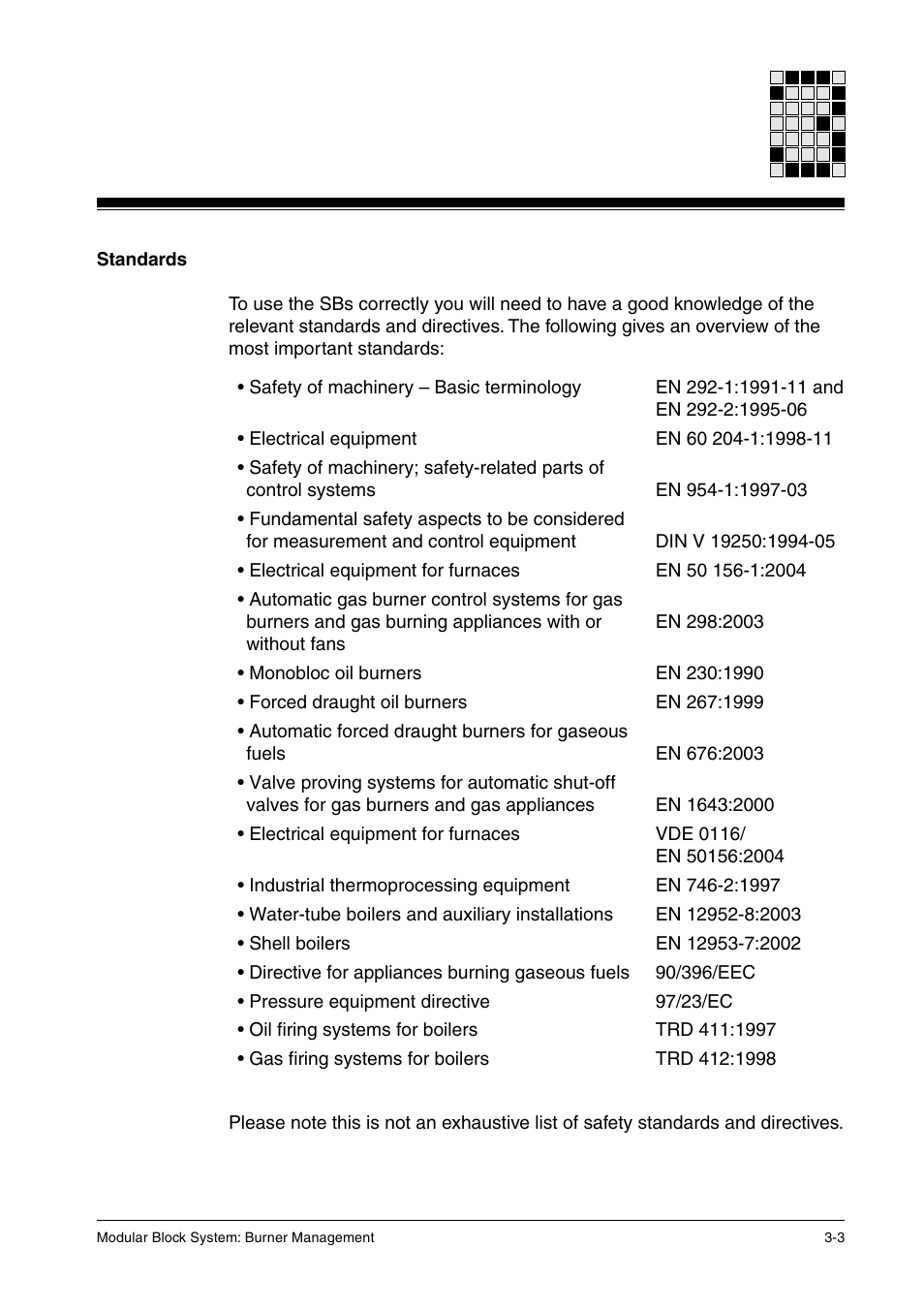 Standards | Pilz PSS SB FT, Basic license User Manual | Page 23 / 191