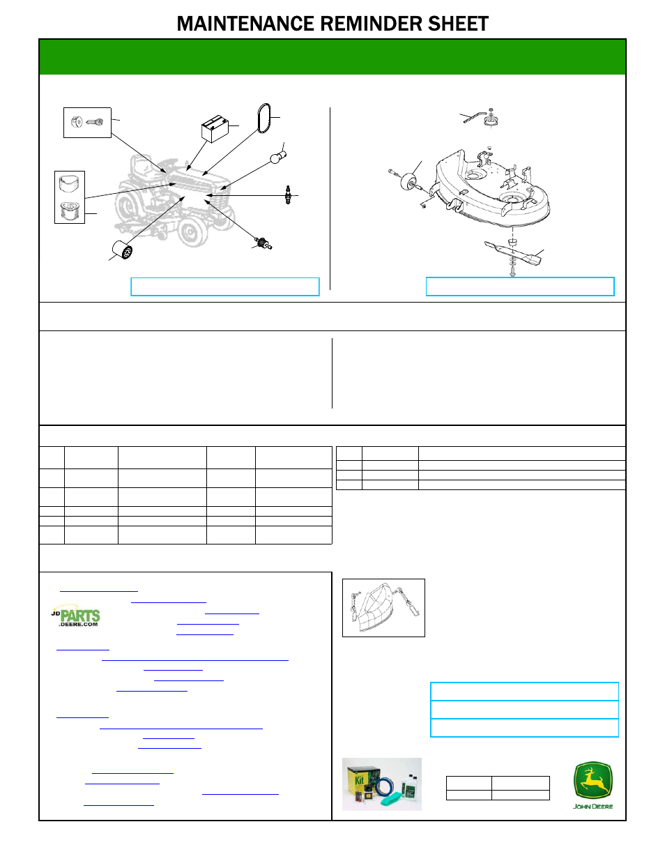 John Deere LT155 User Manual | 1 page