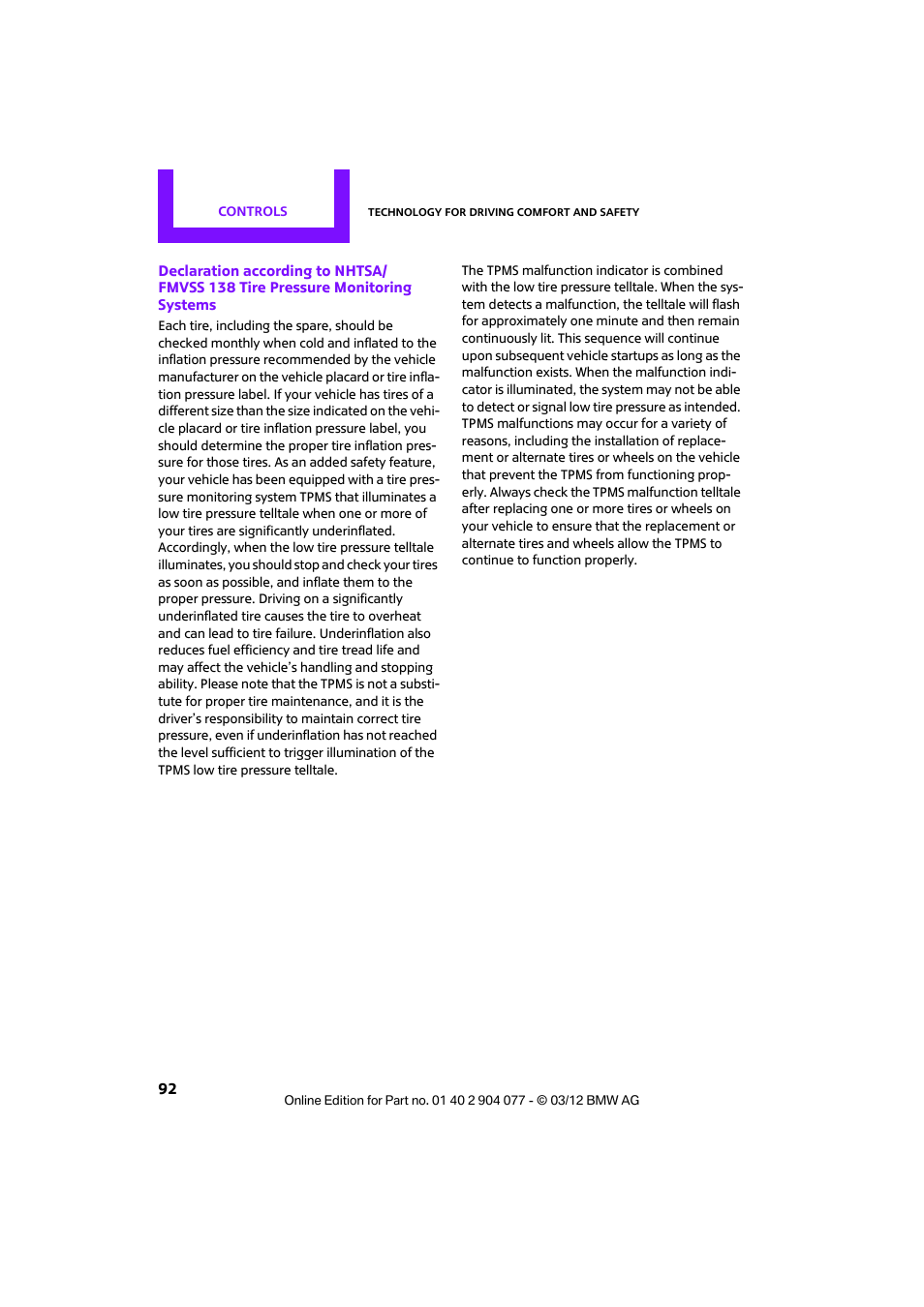 Mini 2012 Coupe Roadster Convertible User Manual | Page 93 / 283