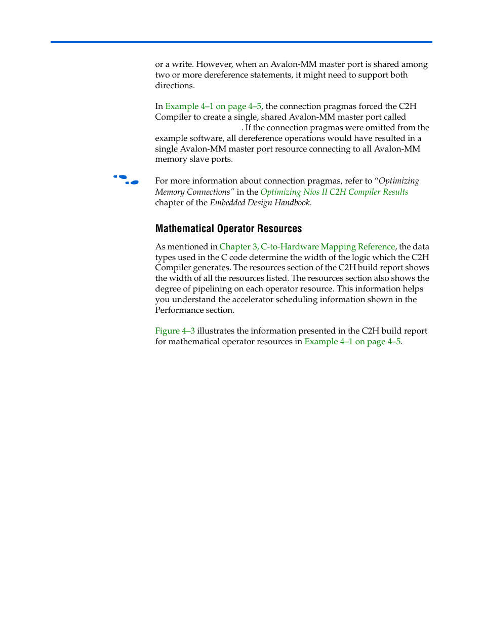 Mathematical operator resources | Altera Nios II C2H Compiler User Manual | Page 102 / 138