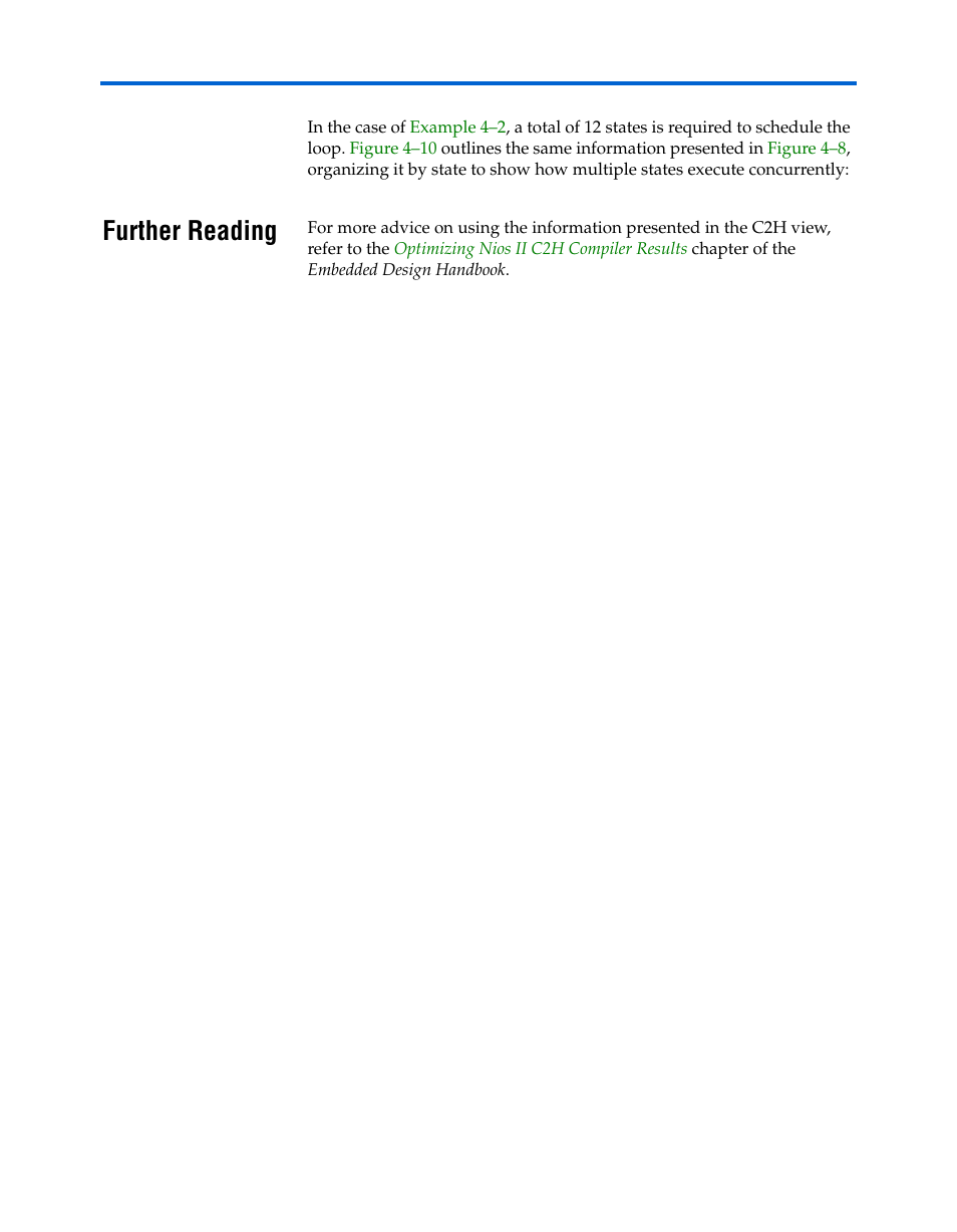 Further reading, Further reading –19 | Altera Nios II C2H Compiler User Manual | Page 113 / 138
