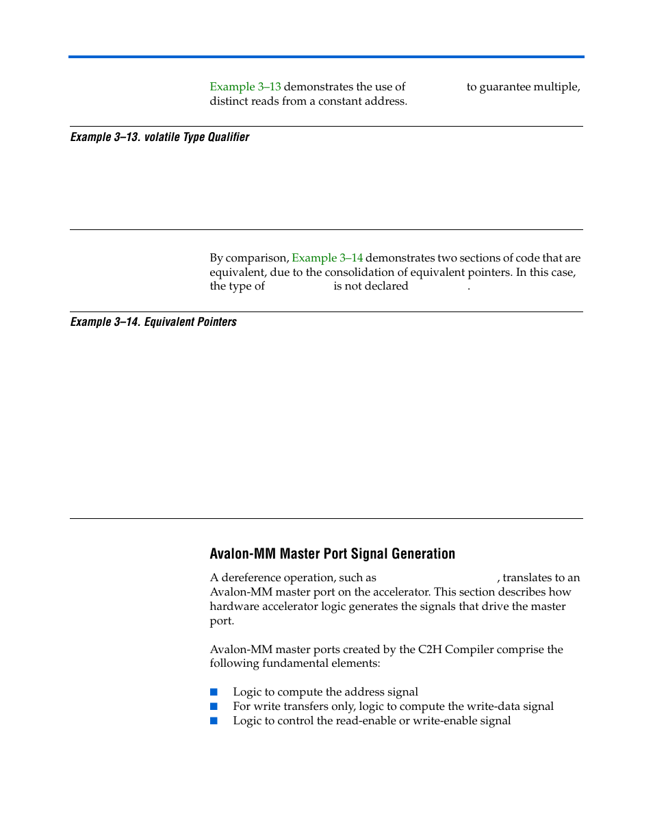 Avalon-mm master port signal generation | Altera Nios II C2H Compiler User Manual | Page 60 / 138