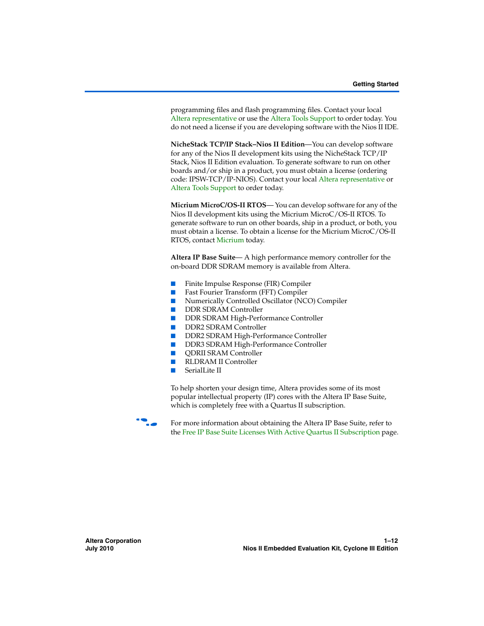 Altera Nios II Embedded Evaluation Kit Cyclone III Edition User Manual | Page 18 / 80