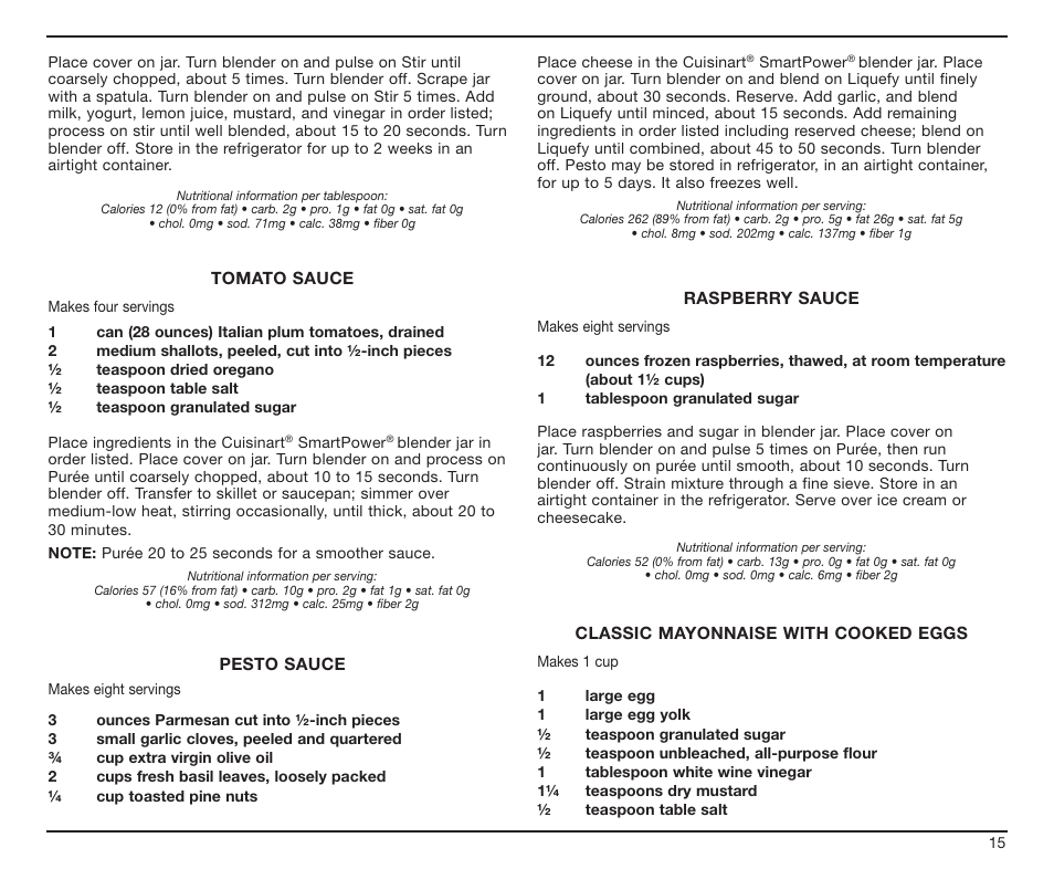 Cuisinart SPB-7CH User Manual | Page 15 / 25