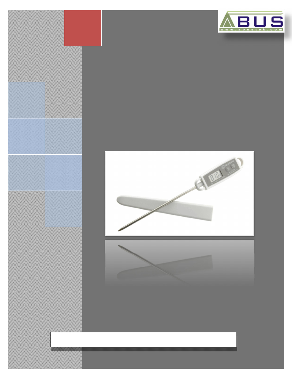ABUS Technologies RT Handheld Temperature Indicator User Manual | 5 pages