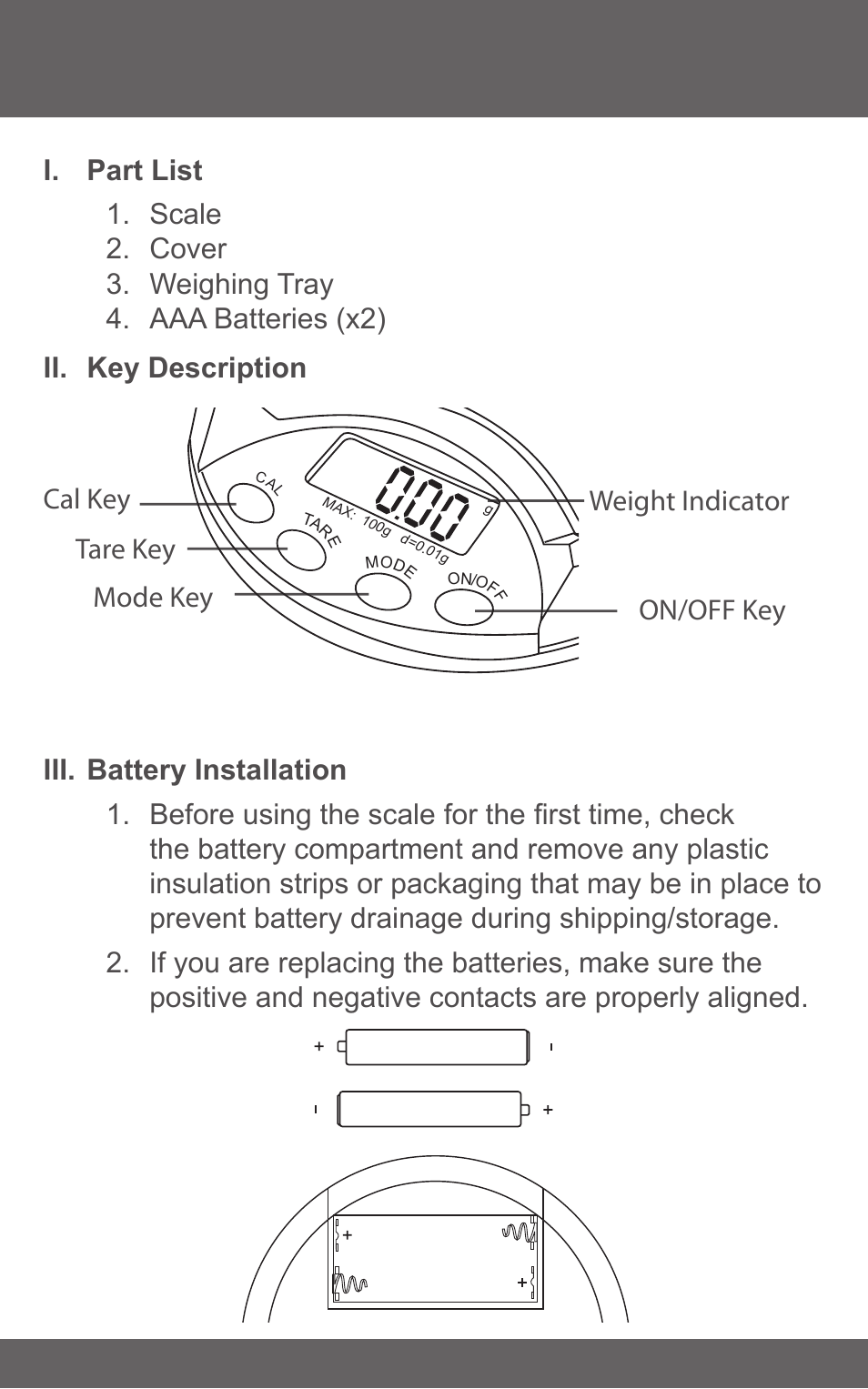 American Weigh Scales (AWS) AT-500 User Manual | Page 3 / 7