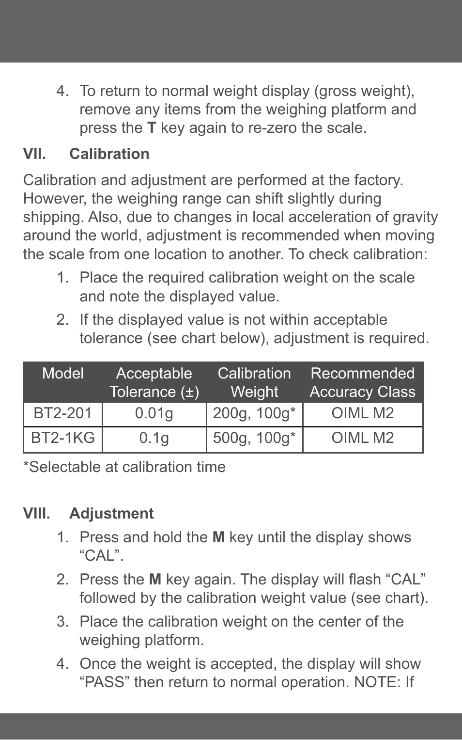 American Weigh Scales (AWS) BT2-1KG User Manual | Page 5 / 7