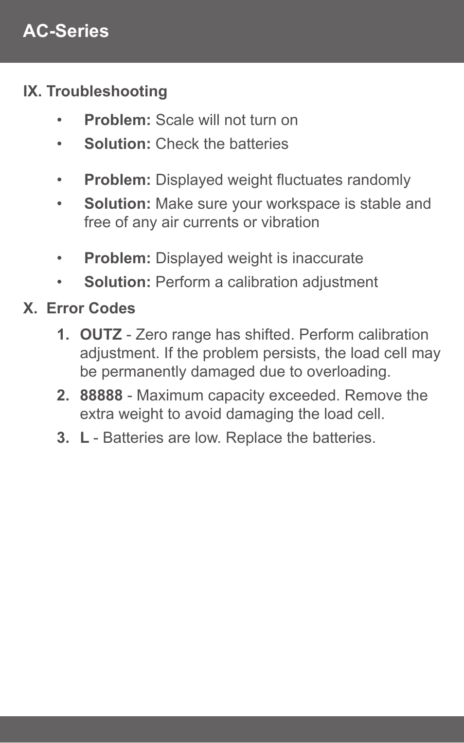 American Weigh Scales (AWS) AC-650 User Manual | Page 6 / 7