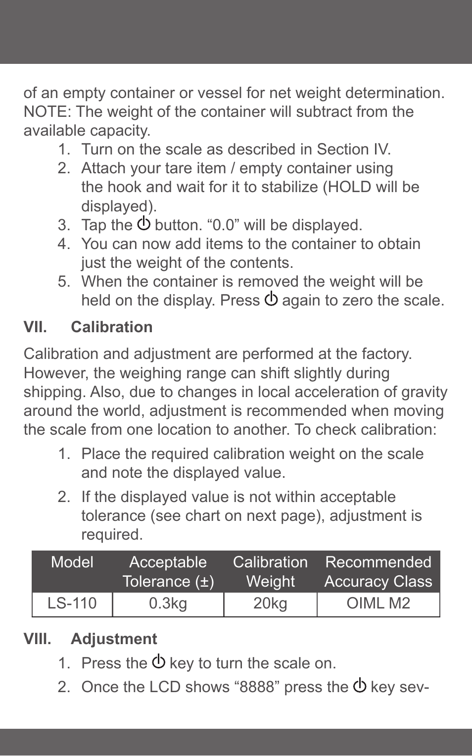 American Weigh Scales (AWS) LS-110 User Manual | Page 5 / 7