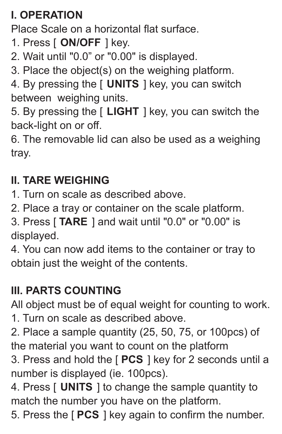American Weigh Scales (AWS) CP3-650 User Manual | Page 3 / 5