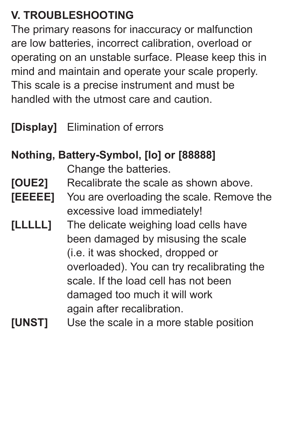 American Weigh Scales (AWS) Blade-50 User Manual | Page 5 / 6