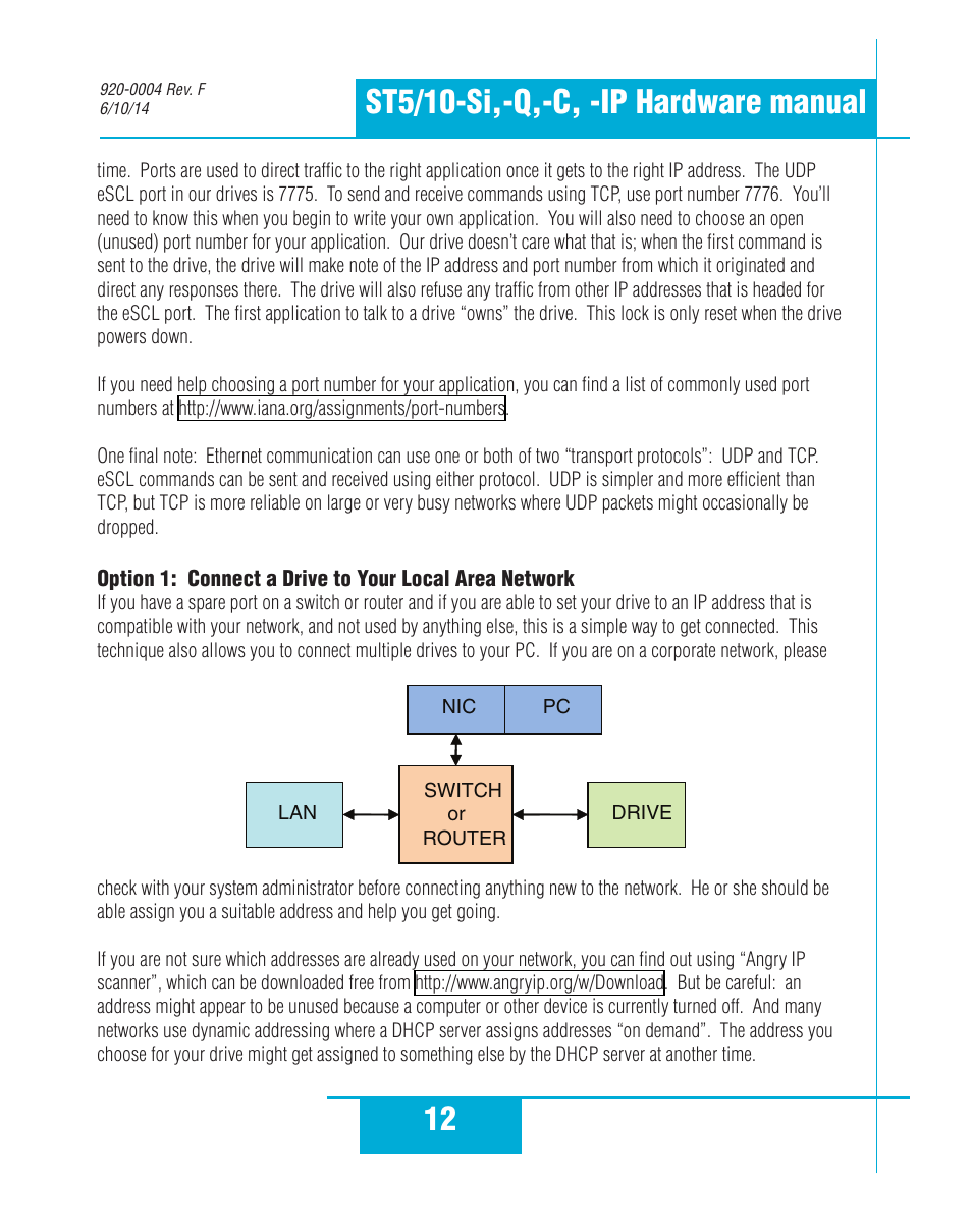 Applied Motion ST10-C-CE User Manual | Page 12 / 52
