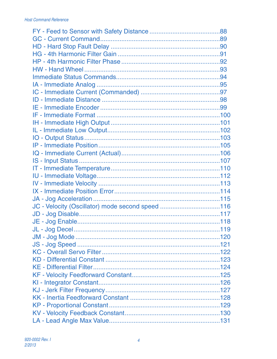 Applied Motion RS-232 User Manual | Page 4 / 320