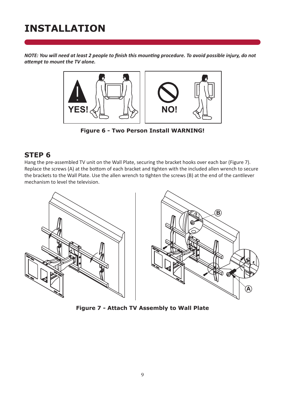 Installation, No! yes | Audio Solutions AS-FM3260 User Manual | Page 9 / 12