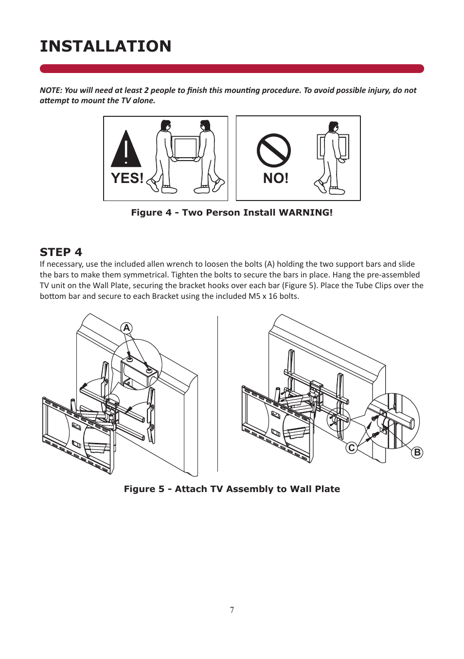 Installation, No! yes | Audio Solutions FM3242 User Manual | Page 7 / 10