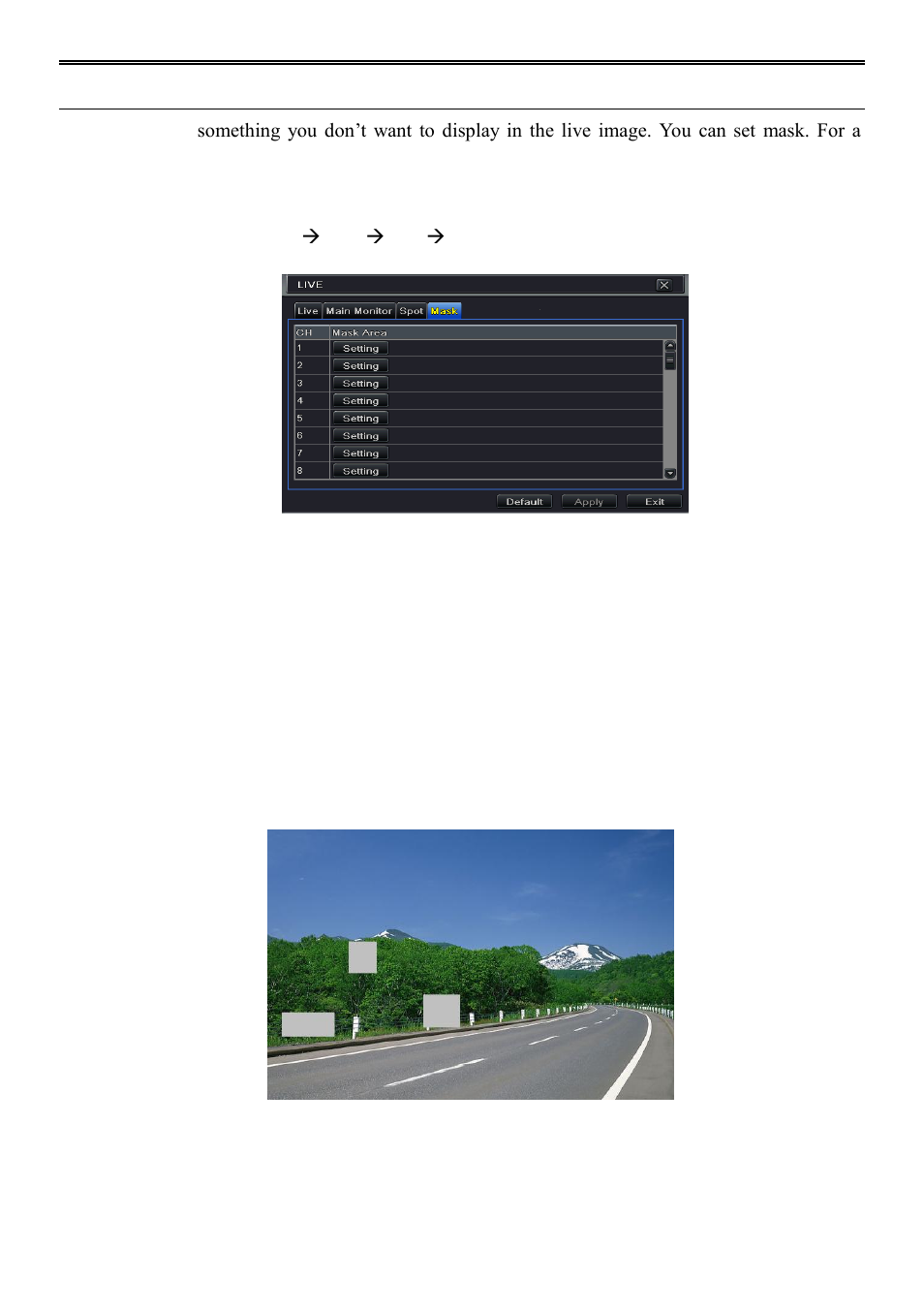 4 mask 4.3 record configuration, 3 record configuration | AVUE ADR9600HE – 8/16 Channel Professional 960H/700 TVL Real Time 1U DVR User Manual | Page 22 / 87